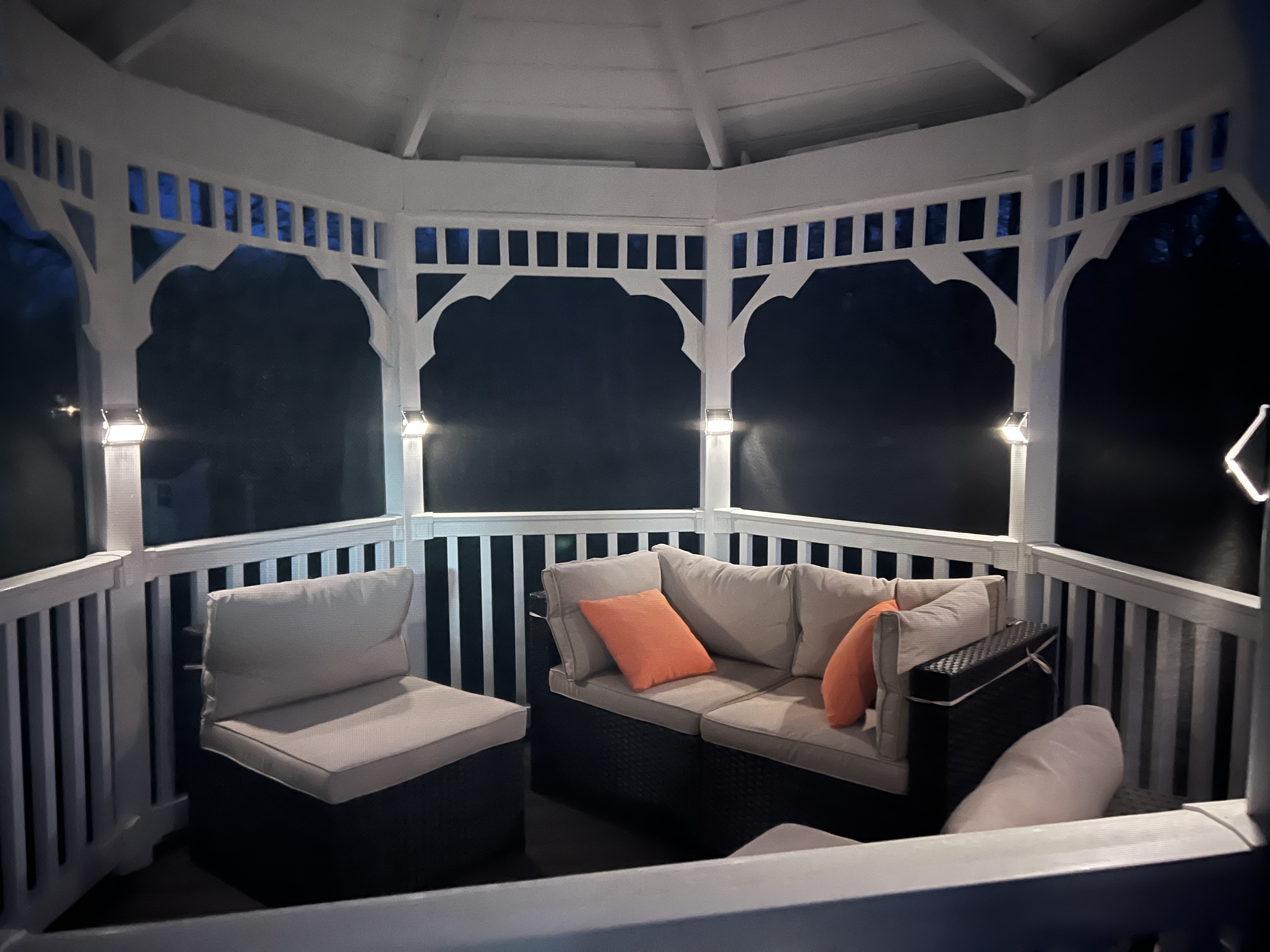 Custom gazebo deck construction